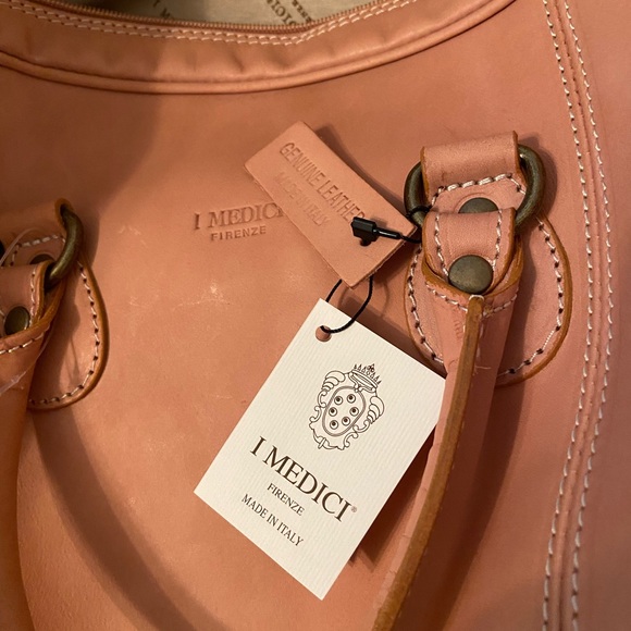 NWT I Medici Firenze Leather Duffel Bag - Picture 5 of 12